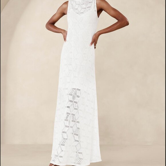 *BNWT* BANANA REPUBLIC LEXIA LACE MAXI DRESS, Black, Size Xs - Picture 2 of 3